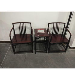 山东日照大清御品红木家具批发厂 阔叶黄檀梳背椅三件套，匠心与批发之选